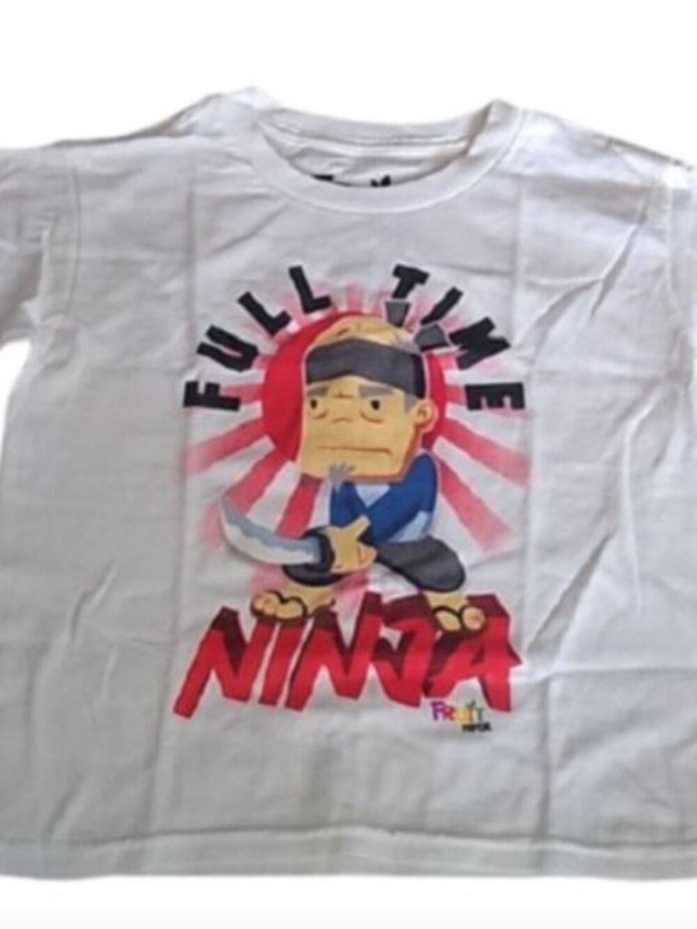 Kids Fruit Ninja Video Game T-shirt, White, Small 6/7